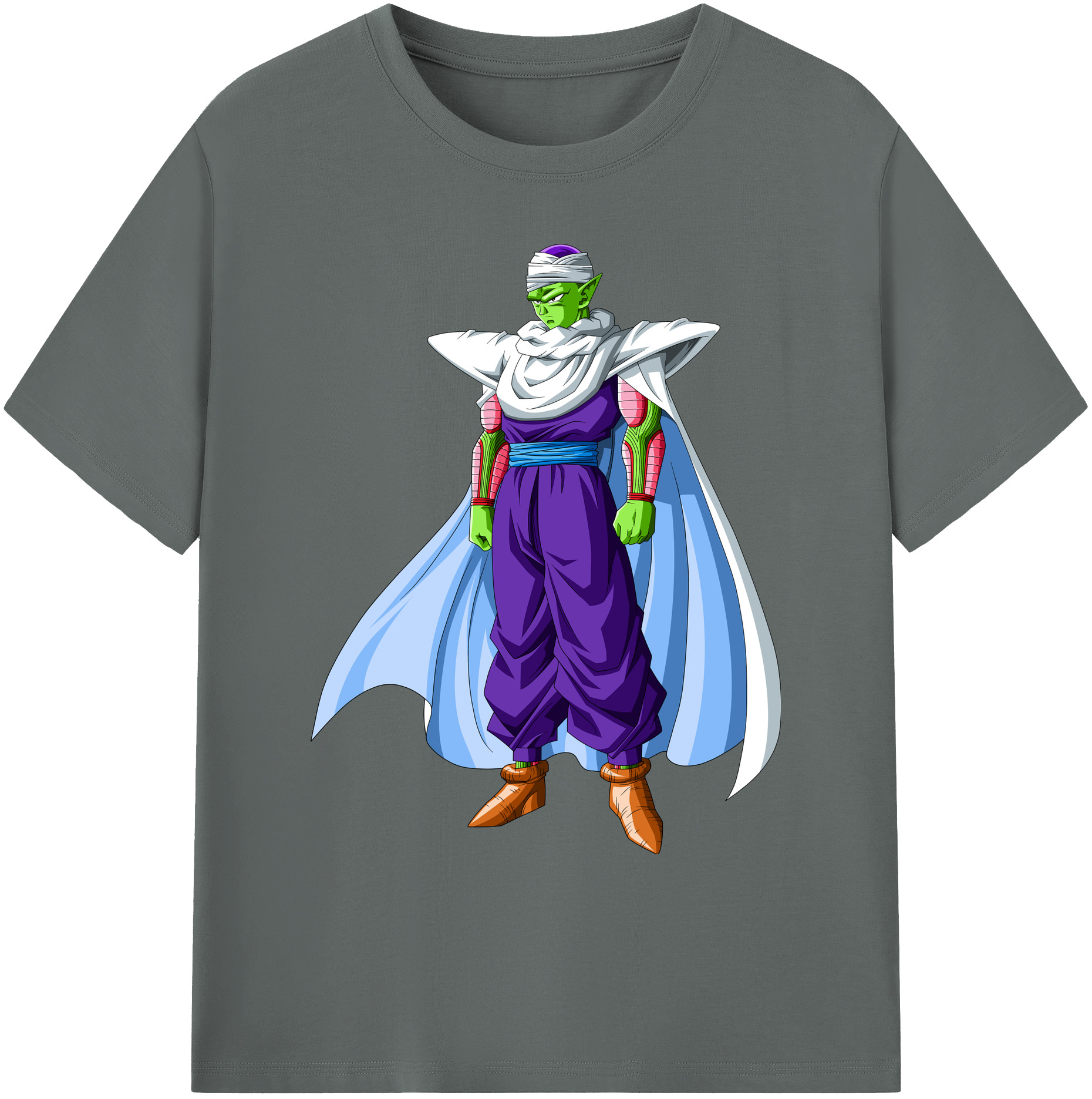 （画像用） ドラゴンボール ピッコロ DRAGON BALL Piccolo 綿100％ メンズ半袖Tシャツ｜肌触りやわらか＆通気性